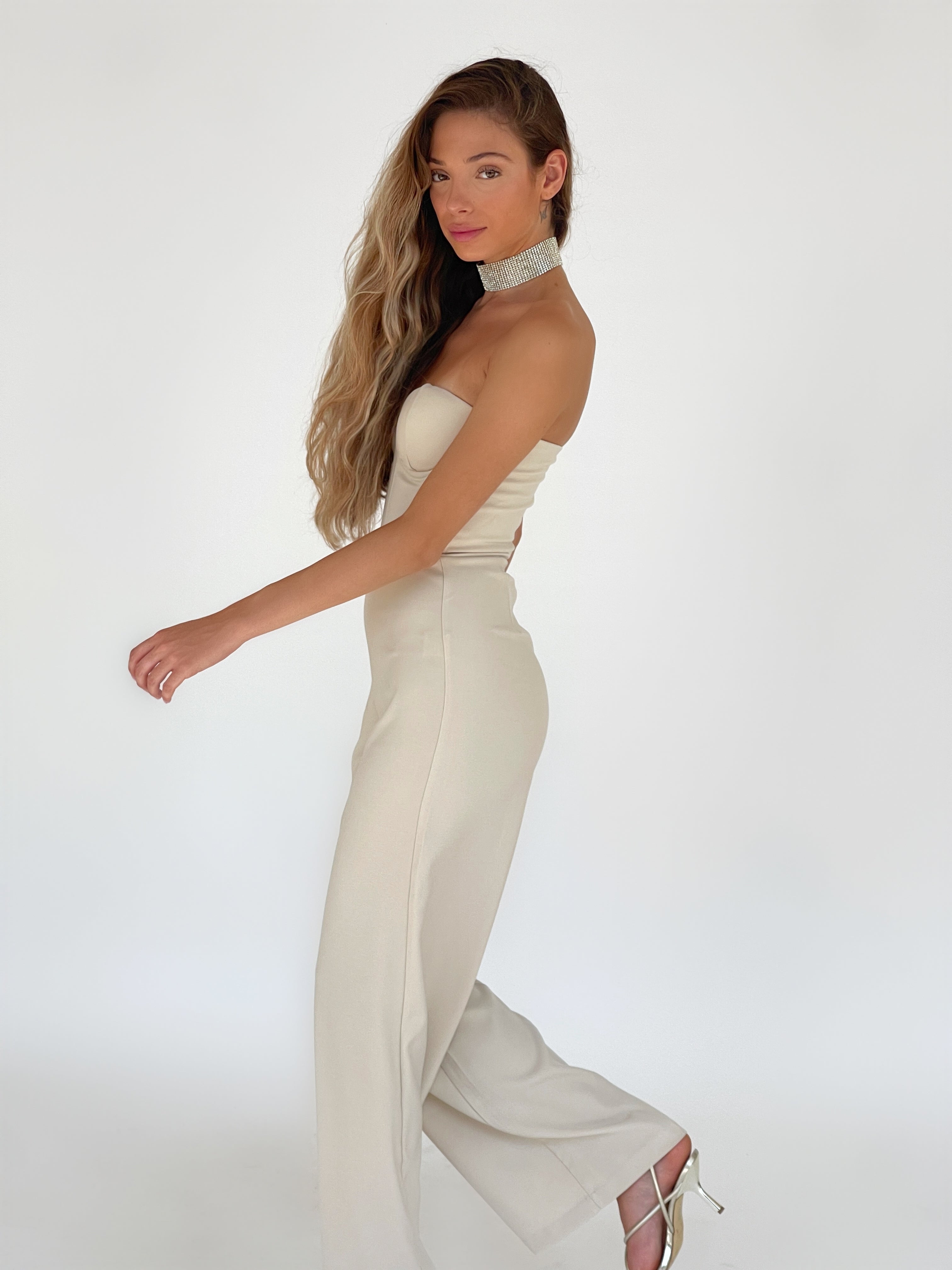 BANDEAU CORSET JUMPSUIT