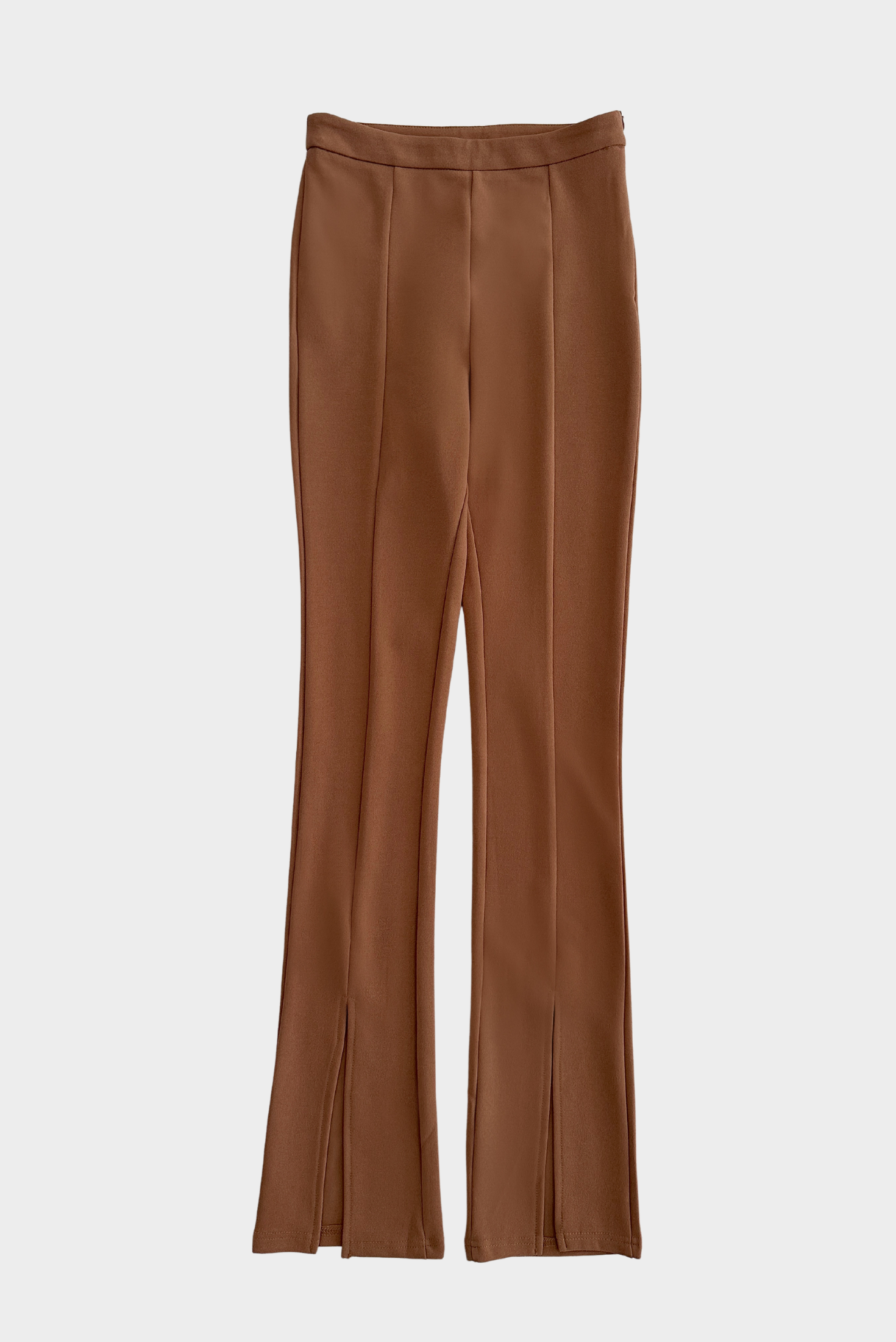 HIGH WAIST TROUSER WITH FRONT SPLIT
