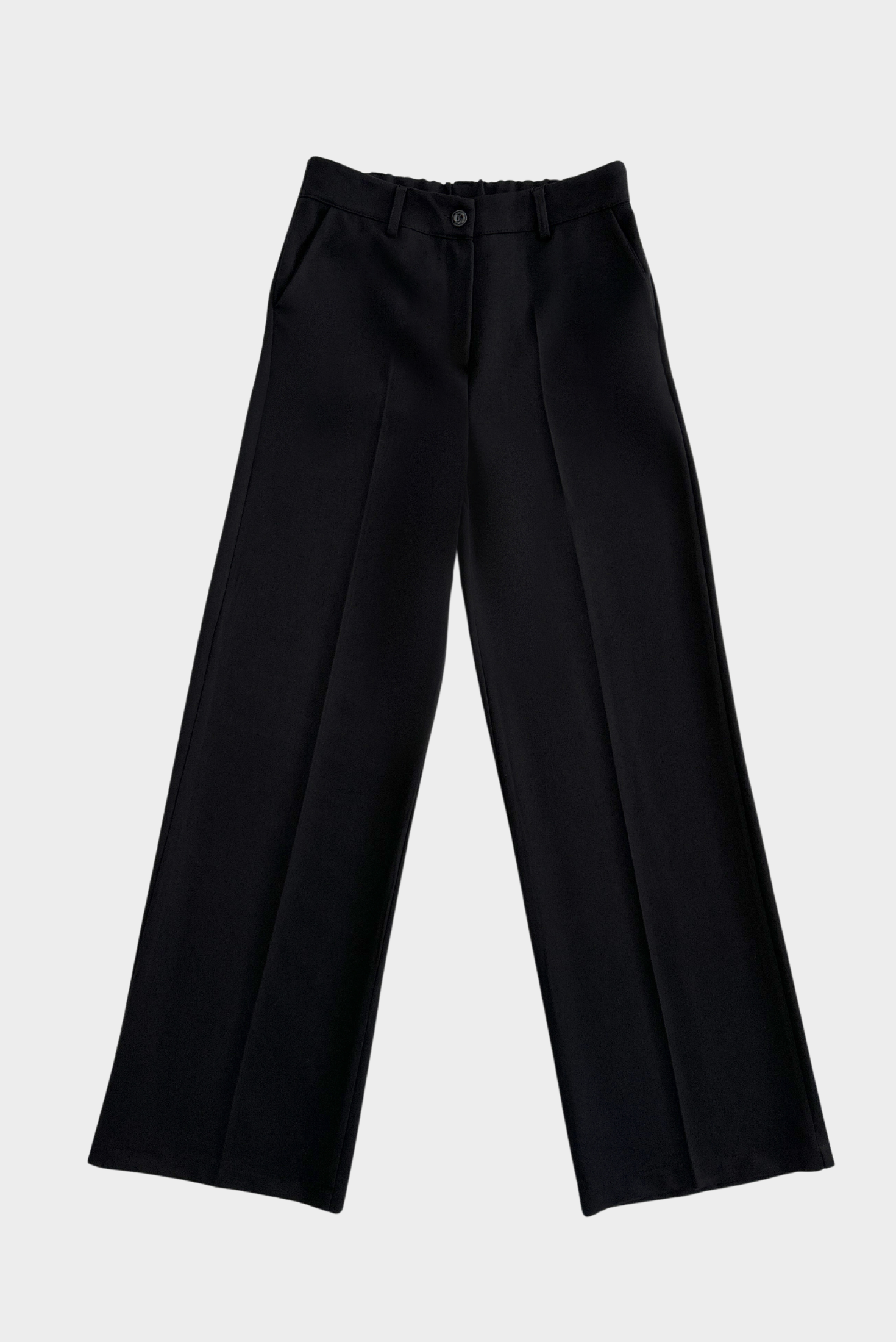 מכנס מחויט בגזרה גבוהה בצבע שחור