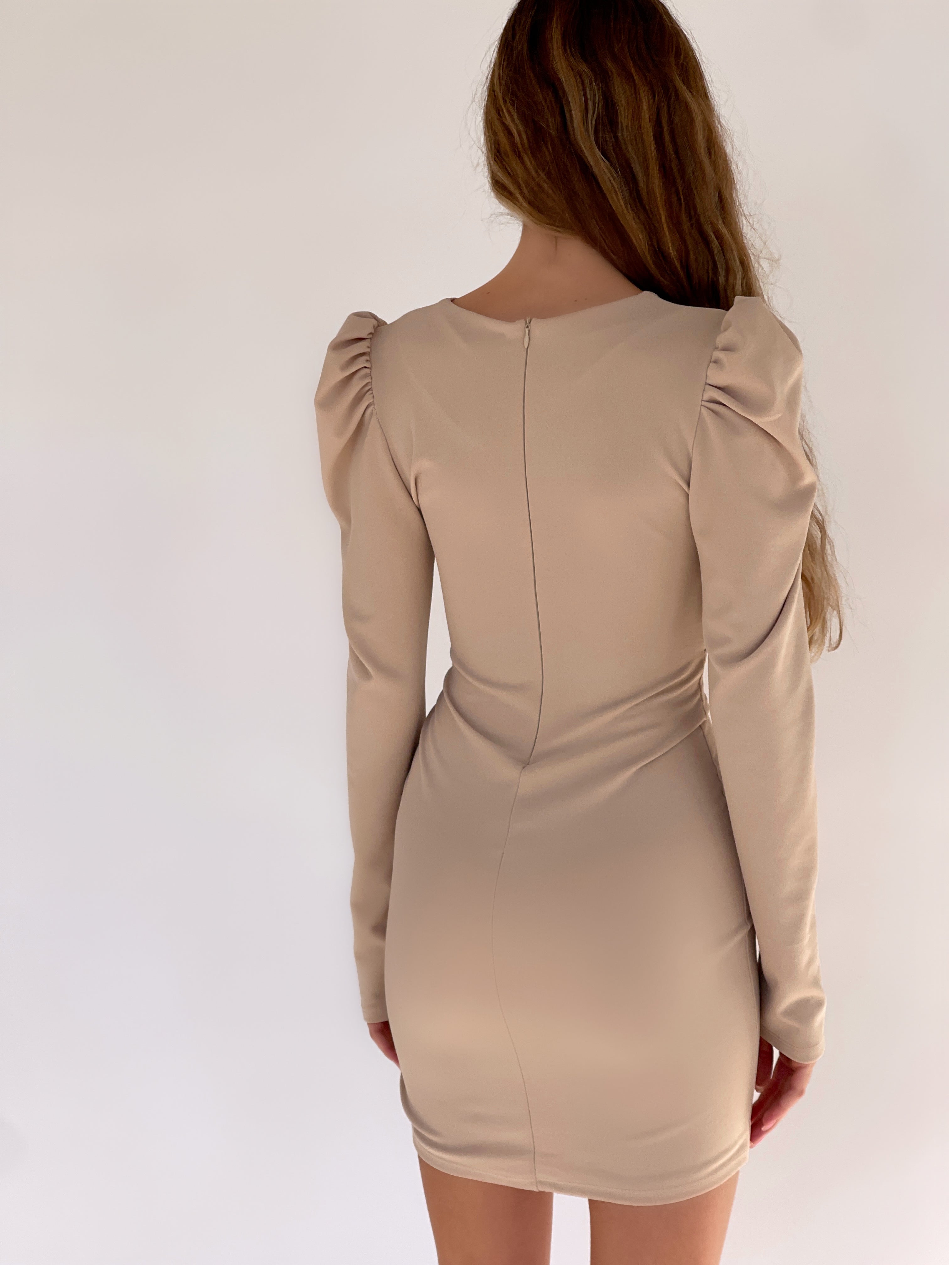MINI DRESS WITH RUCHED SIDE